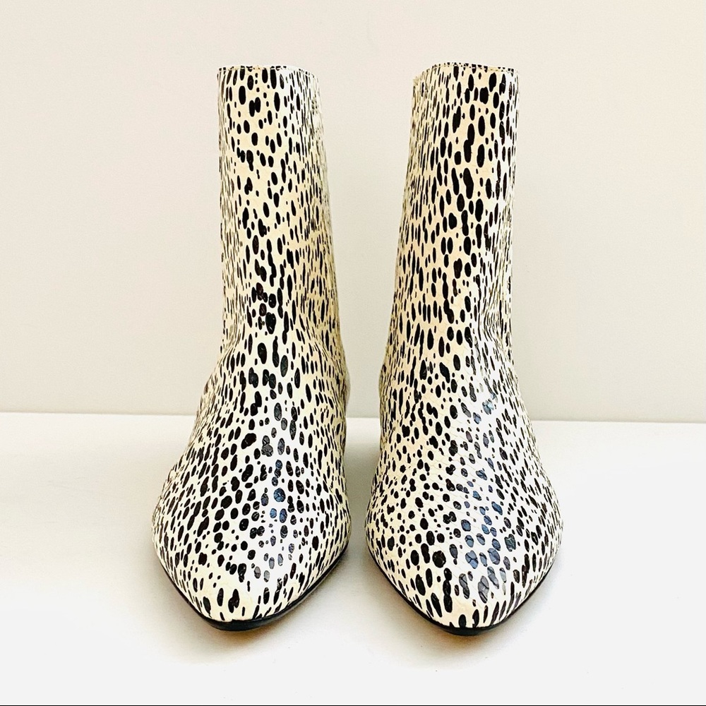 Kenzo Black and White Ankle Boots - Picture 3 of 9